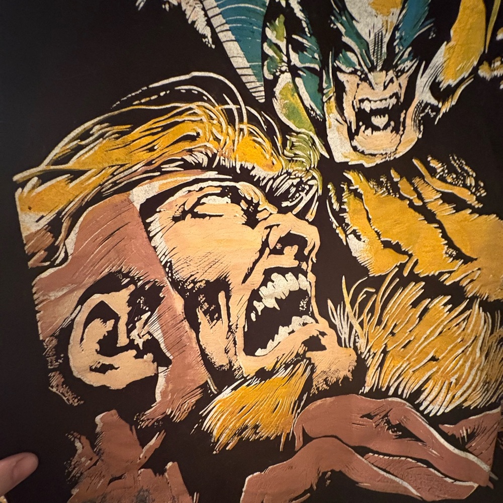 Vintage Wolverine Sabertooth T-shirt Y2K X Men